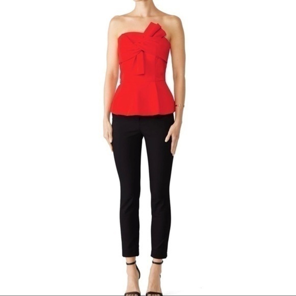 Anthropologie Adelyn Rae Strapless Bow Tie Top - Picture 9 of 12